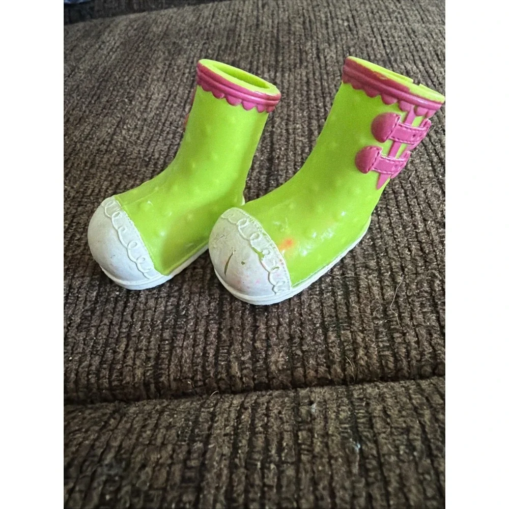 Lalaloopsy Green pink white BOOTS SHOES ONLY REPLACEMENT for Full Size Doll